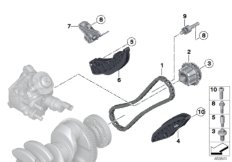 Mechanizm ster.-łańcuch sterujący dolny (11_6342) dla BMW 2' F46 Gran Tourer LCI 216d Gra ECE