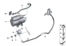 Filtr z węglem aktywnym/Odp. paliwa (16_1107) dla BMW 3' F30 LCI 330e Lim ECE