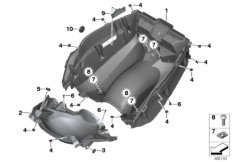 Podłoga bagażnika (46_1838) dla BMW C 650 GT 16 (0C05, 0C15) USA