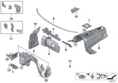 Izolacja dźwiękowa przednia (51_3828) dla BMW 2' F87 M2 M2 Cou ECE