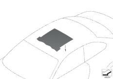 Izolacja dźwiękowa dachu (51_3830) dla BMW 2' F87 M2 LCI M2 Competition Cou USA