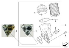 Dopływ oleju-filtr oleju (11_3762) dla MINI Cabrio R52 Cooper S Cabrio USA