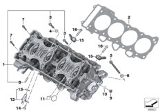 Głowica cylindrowa (11_4481) dla BMW S 1000 RR 15 (0D10,0D21) ECE