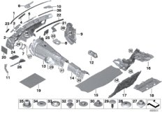 Izolacja dźwiękowa środkowa (51_3169) dla BMW 7' G11 740e Lim ECE