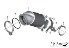 Katalizator przy silniku (18_1203) dla BMW 2' F87 M2 M2 Cou ECE