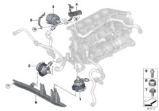 Elektryczna pompa płynu chłodzącego (17_1048) dla BMW 3' F30 LCI 330e Lim USA