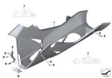 Spoiler silnika (46_1145) dla BMW HP2 Sport (0458, 0468) ECE