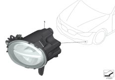 Doposażenie w reflektory przeciwmg. LED (03_2260) dla BMW 3' F30 LCI 318i Lim ECE