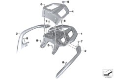 Pomost bagażowy (46_1599) dla BMW R 1200 RT (0A03, 0A13) ECE