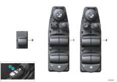 Przełącznik podnośnika szyby (61_3603) dla MINI F55 Cooper S 5-drzwiowy ECE