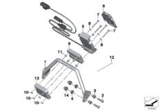 System nawigacji, przygotowanie (65_2710) dla BMW S 1000 XR (0D03, 0D13) ECE