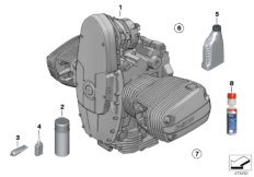 Silnik z podwójnym zapłonem (11_3532) dla BMW R 1150 GS Adv. 01 (0441,0492) USA