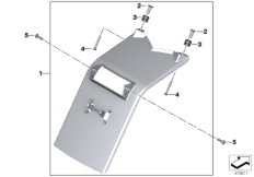 Osłona przeciwbłotna tylna (46_1581) dla BMW S 1000 R 17 (0D52, 0D62) ECE