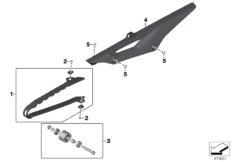 Osłona łańcucha (33_2067) dla BMW G 310 R (0G01, 0G11) ECE