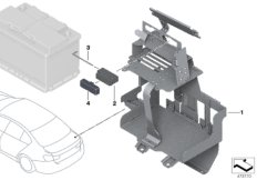 Podstawa pod akumulator (61_3904) dla BMW 3' F30 LCI 330iX Lim USA