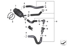 Filtr paliwa/Przewód paliwa (13_1874) dla BMW G 310 GS (0G02, 0G12) ECE