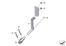 Uchwyt kogutów z przodu (63_1621) dla BMW R 1200 RT (0A03, 0A13) ECE