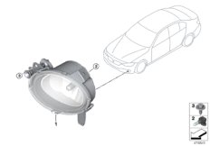Lampa przeciwmgłowa (63_1803) dla BMW 1' F52 118i Lim CHN