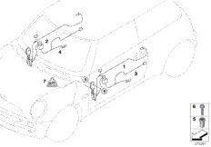 Wiązka kabli drzwi (61_2622) dla MINI Roadster R59 Coop.S JCW Roadster ECE