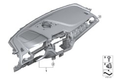 Tapicerka deski rozdzielczej (51_4193) dla BMW 1' F52 125i Lim CHN
