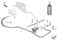 Uruchamianie sprzęgła (21_0307) dla BMW R nineT Racer (0J21, 0J23) USA