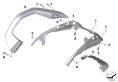 Panel tylny (46_1912) dla BMW K 1600 Bagger (0F51, 0F53) ECE