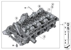 Głowica cylindrowa (11_5138) dla BMW X5 F15 X5 50iX 4.4 SAV ECE