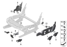 Fotel przedni, osłony fotela (52_4009) dla BMW i i8 I12 i8 Cou ECE