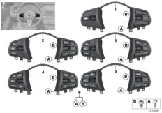 Przełącznik kierow. wielofunk. Basis (61_3593) dla BMW 1' F20 LCI 120i 5-d ECE