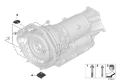 Skrzynia bieg., mocowanie/Elementy dod. (24_1737) dla BMW 7' G12 M760LiX Lim ECE