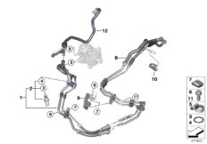 Przewody paliwa/Elementy mocujące (13_1401) dla MINI Cabrio R57 LCI Cooper D 1.6 Cabrio ECE