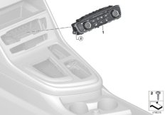 Panel obsługi klimatyzacji (64_2086) dla BMW X1 F48 X1 20dX SAV ECE