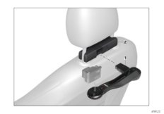 MINI mocowanie kamery sportowej wewn. (03_4102) dla MINI F56 Cooper S 3-drzwiowy ECE