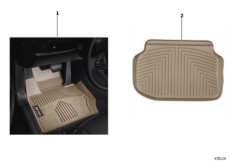 All Weather Floor Liners (03_4115) dla BMW 3' E92 328xi Cou USA
