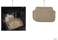 All Weather Floor Liners (03_4114) dla BMW 6' F13 650i Cou USA