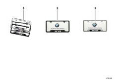 Ramka tablicy rejestracyjnej (03_4131) dla BMW 3' E92 LCI M3 Cou USA