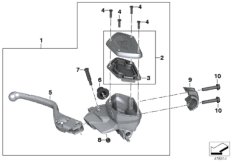 Handbrake control assembly (32_2293) dla BMW R 1200 RS (0A05, 0A15) ECE