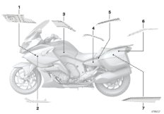 Naklejka (51_4373) dla BMW K 1600 GT 17 (0F01, 0F11) ECE