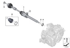 Półoś napędowa przednia prawa (31_1389) dla BMW 1' F52 118i Lim CHN