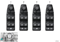 Panel obsł. centrum ster. drzwi z przodu (61_5351) dla BMW 6' G32 GT 640iX Gra ECE
