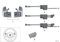Elektronika kierown. i łopatki zm. bieg. (61_5355) dla BMW X3 G01 X3 18d SAV ECE