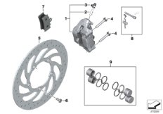 Hamulec przedniego koła (34_2456) dla BMW G 310 R (0G21) BRA