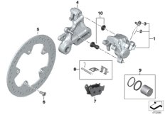 Hamulec tylnego koła (34_2457) dla BMW G 310 R (0G21) BRA