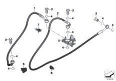 Przewody hamulcowe tylne (34_2459) dla BMW G 310 R (0G21) BRA