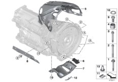 Skrzynia bieg., mocowanie/Elementy dod. (24_1752) dla BMW 4' F36 Gran Coupé LCI 430iX Gra ECE