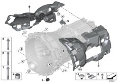 Mocowanie / zawieszenie skrzyni biegów (23_1365) dla BMW X3 F25 X3 18d SAV ECE
