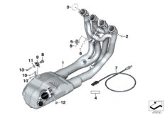 Kolanko z tłumikiem wstępnym (18_1245) dla BMW S 1000 RR 17 (0D70) BRA