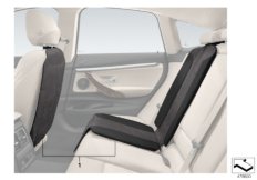 Osłona oparcia fotela i podkł. fot. dz. (03_4169) dla MINI Cabrio F57 Cooper Cabrio ECE