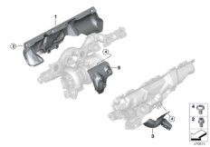 Osłona term. turbosprężarki (11_6790) dla BMW 7' G12 M760iX Lim USA