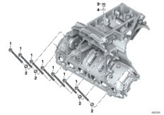 Zł.śrub.obudowy silnika część dolna (11_5144) dla BMW K 1600 GT 17 (0F01, 0F11) USA